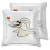Fodere per cuscini decorativi "Nightmare Before Christmas", super morbide, double-face, per divano e divano, set da 2 2