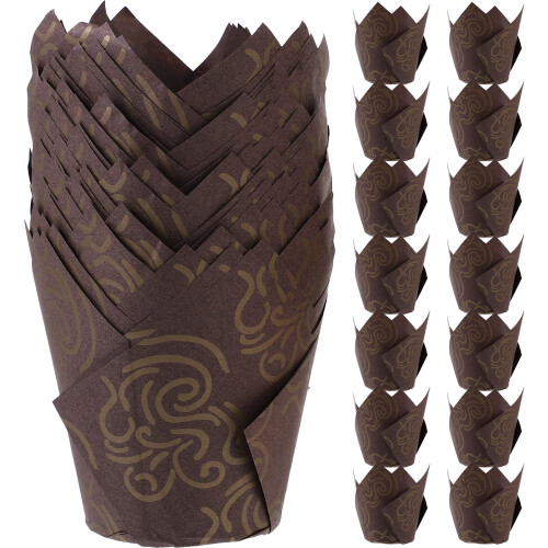 Guangmc250 stk. Tulip Cupcake Forme Muffin Forme Bageforme Bagepapir 1