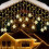 Hiroekza16-Snowflake80LED11,5ft Χριστουγεννιάτικα Κουρτινόξυλα, Συμβατά με Διακόσμηση για 4