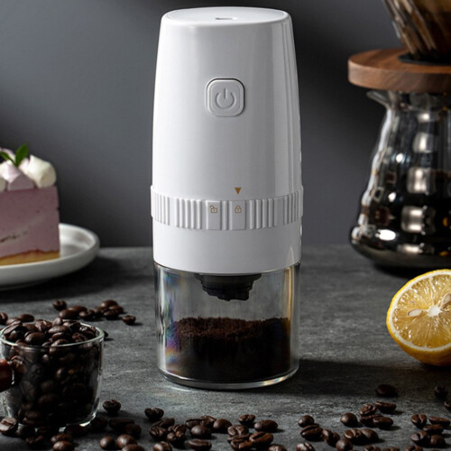Kafsov Coffee Grinder Electric, Adjustable Coffee Grinder, Rechargeable,,, Portable Grinder For Kitchen, Mode White 2