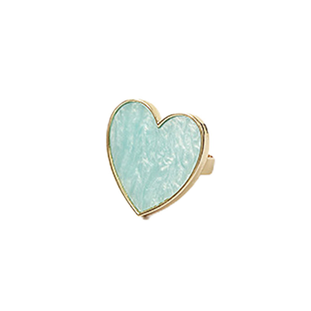 Nail Art Mixing Palette Imitation Agate Resin Ring Shape with Large Area and Elegant Golden Edge