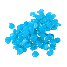 XIUH Home Decoration Decorative Stones Artificial Resin Luminous Stone Fish Tank Aquarium Landscaping Luminous Stone Pebbles Fluorescent Stone (C)