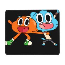 De Amazing World of Gumball rubberen muismat met vergrendelingsrand, compatibel met computers en laptops, multifunctionele bureauonderlegger voor