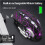 Oggfader Rechargeable X8 Wireless Silent LED Backlit USB Optical Ergonomic Gaming Mouse Black 3