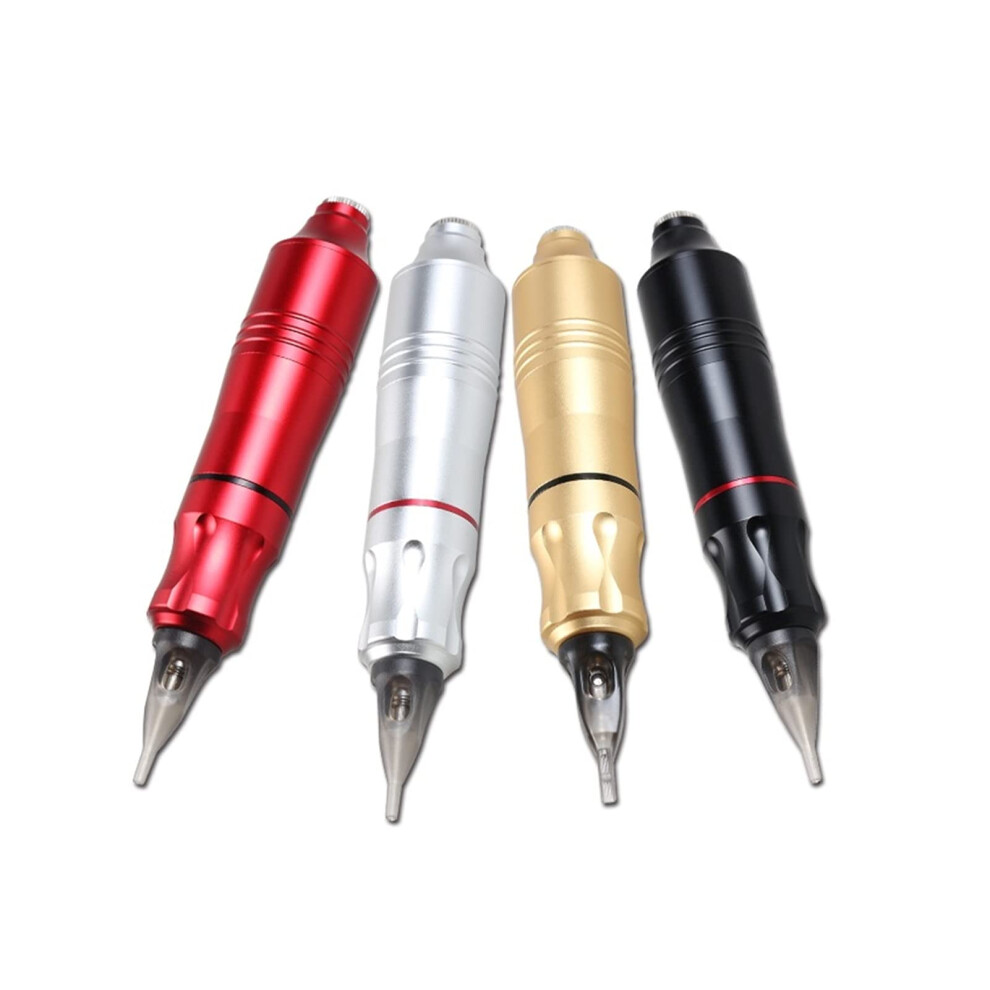 Silver Rotary Tattoo Pen Machine Kit For Tattoos And Permanent Makeup With Ergonomic Grip