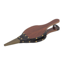 Vintage Wooden Fireplace Bellows with Hanging Strap for Indoor Fireplace, Campfire and BBQ