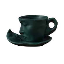 Kayannuo Kitchen Gadgets Clearance Facial Art Personalized Ceramic Concentrated Beauty Style Black Tea Coffee Cup Valentine's Day Wedding Gift