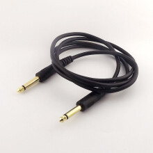 FOR 1pc Gold 6.35mm 1/4 Male to Male Mono TS Adapter Connector Audio Speaker Cable 1.5M