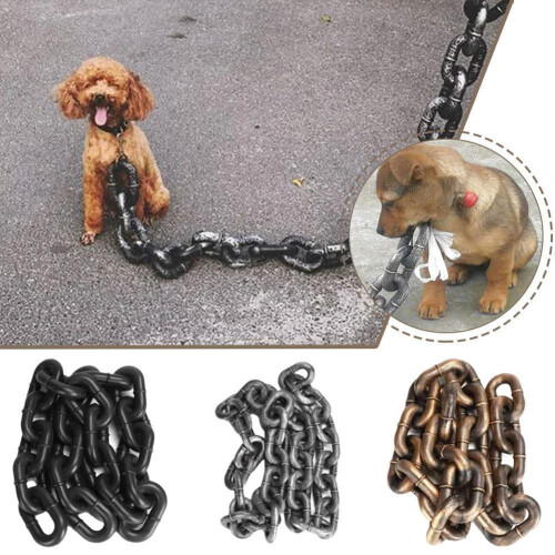 Imitation Plastic Large Iron Chain Thick Dog Leash Dog=walking Supply Creative-- C8U0 2