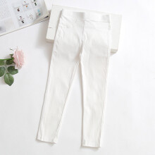 Leggings in Bonbonfarben für Kleinkinder und Babys, lässige Yogahosen, geeignet für Schule und Spiel, Weiß, Größe 3-4 Jahre