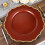 BalsaCircle Terracotta6Metallic13" Στρογγυλά ακρυλικά πιάτα φόρτισης με κυματοειδή διακοσμητικά 6