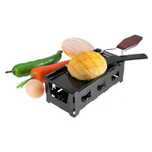 Portable Cheese- Non-Stick Baking Tray Stove Set,Home Kitchen Grilling Tool with Wood Handle,Cheese Stove