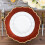 BalsaCircle Terracotta6Metallic13" Στρογγυλά ακρυλικά πιάτα φόρτισης με κυματοειδή διακοσμητικά 3