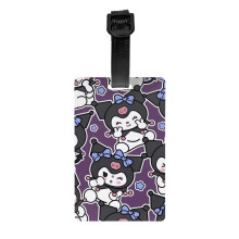 Aranyos Mewtwo Pokémon poggyászcímke bőrönd dekorációhoz és kellékekhez, ajándék nőknek, férfiaknak, fiúknak, lányoknak, acélhurok