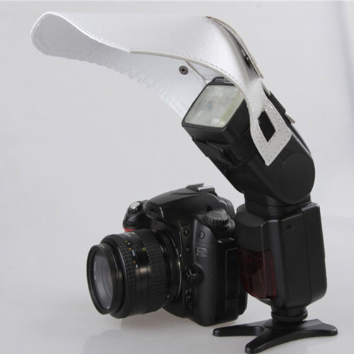 2 Pcs Flash Light Camera Photo Flash Reflector Camera Photo Light Reflector Flash Diffuser Small SLR White Pu 1