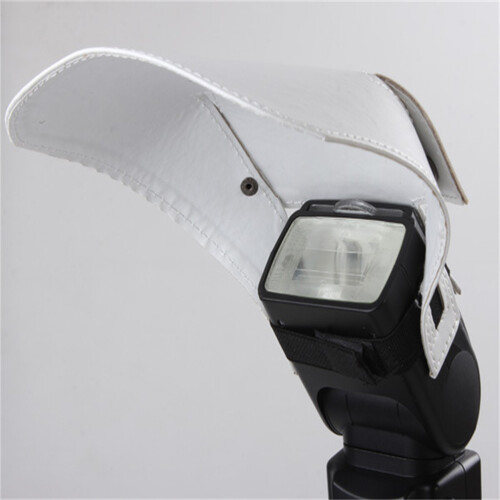 2 Pcs Flash Light Camera Photo Flash Reflector Camera Photo Light Reflector Flash Diffuser Small SLR White Pu 2