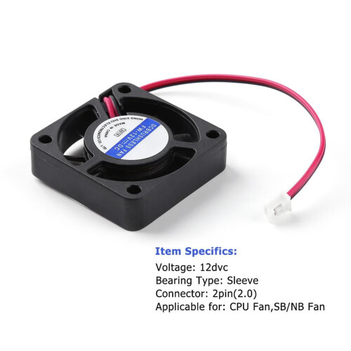 jixopn4010/2p4cm Μίνι DC Brushless Chassis Κάρτα Γραφικών Ανεμιστήρας Ψύξης CPU2 τεμάχια 1