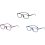 Lesebrille mit Blaulichtfilter (+1,0 - +4,0) Lila 1,0 4