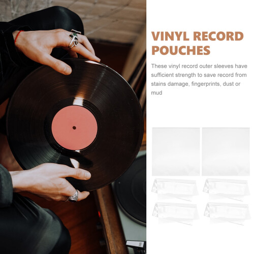 30 bolsas protectoras de plástico para discos de vinilo. 2