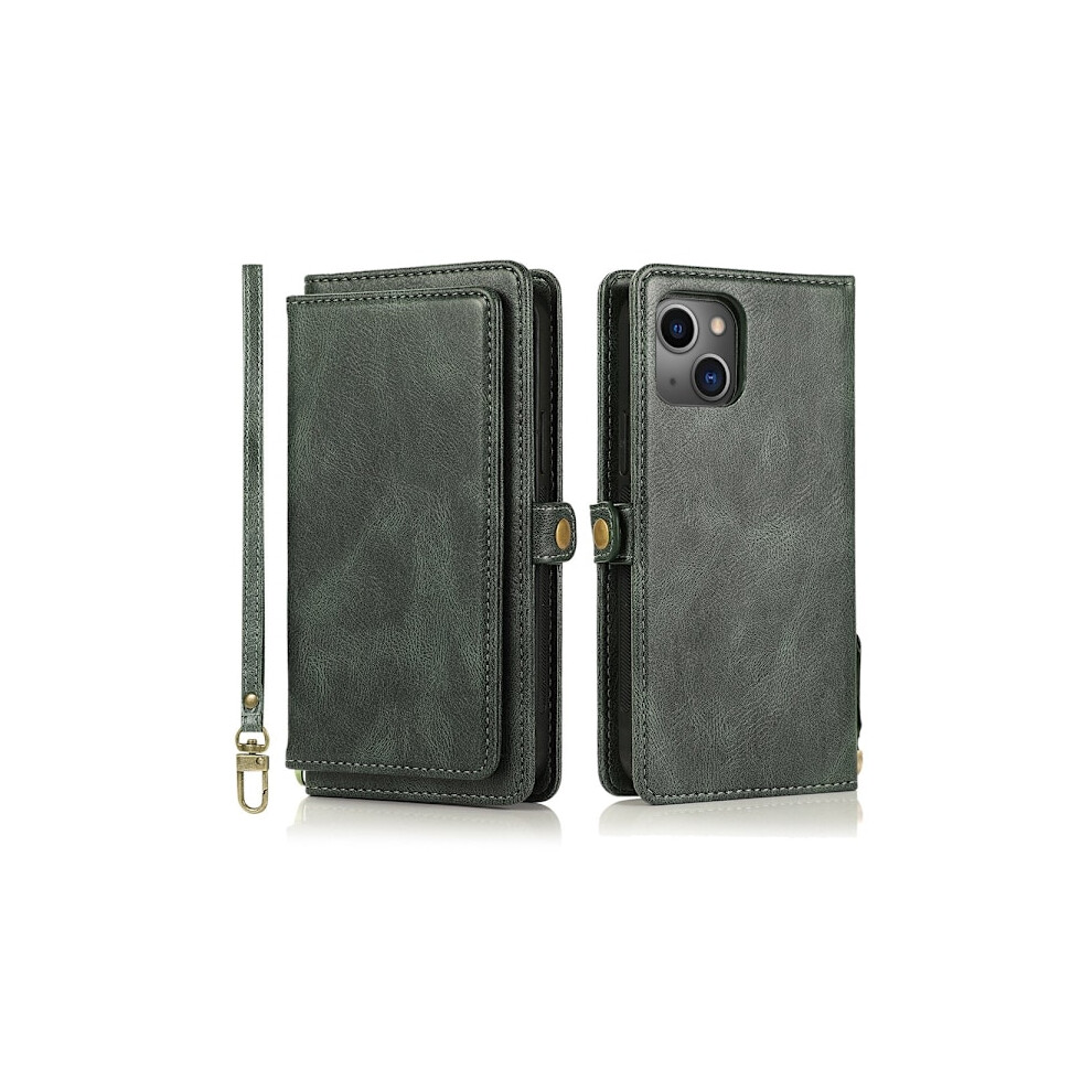 Sturdy And Well-Made Wallet Case - Compatible With Iphone 13 Dark Green 9322103777360