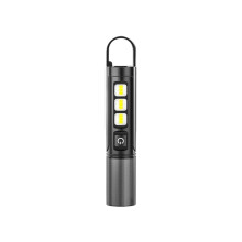 LED svítilna WQQZJJ, dobíjecí, 5 režimů, zoom, super jasná, maska s měkkou clonou, kompatibilní s outdoorovými aktivitami, kempováním a