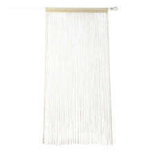 Tassel Curtain String Curtains For Room Division, Easy Install, Boho Style, Hanging Decor, Privacy, Airflow In Beige, Suitable For Bedroom, Living