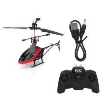 Fjärrstyrd helikopter med stabilt gyrosystem, höjdhållningsfunktion, modulärt batterisystem, blinkande LED-ljus, miljövänlig, giftfri