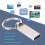 Μονάδα USB Flash Drive υψηλής ταχύτητας, αδιάβροχη, μεταλλική αλυσίδα μπρελόκ USB3.0 για 8
