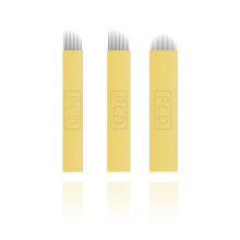 100Pcs Microblading Needles 12/14 Pin for Permanent Makeup Eyebrow Tattoo, Sterile and Precise