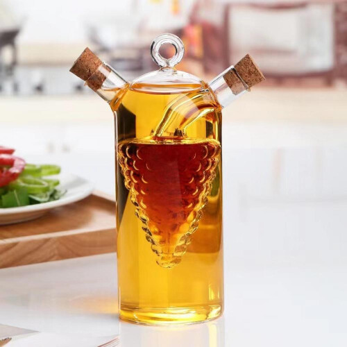 Χειροποίητος Δοσομετρητής Ξυδιού από Λάδι, Γυάλινος Δοσομετρητής Ελαιόλαδου και 1