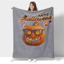 Halloween könnyű flanel takaró kanapéra, ágyra, utazásra, kempingezésre, irodába, heverőre, székre, digitális nyomtatású polár takaró,