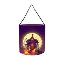 Luckky1 Stück Halloween-Kürbis-Süßigkeitentüten, geeignet für Halloween-Partys, 23 x 25 cm große Geschenktüten für Kinder