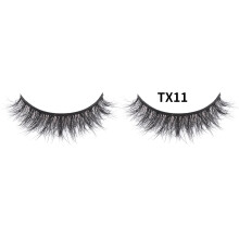 Nvzi -b1 Paires de faux cils en vison légers et vaporeux, effet naturel, volume naturel, TX11