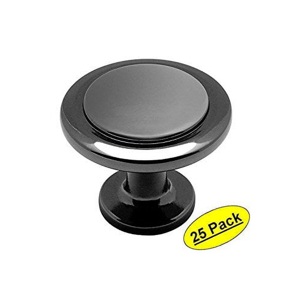 Cosmas 5560Bn Black Nickel Cabinet Hardware Round Knob - 1-1/4" Diameter - 25 Pack 9173940098602