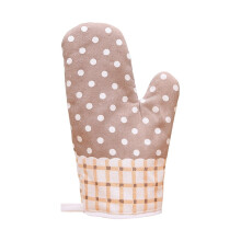 Luvas de Cozinha Xadrez em Algodão Resistentes ao Calor, 17 cm x 14,5 cm, com Alça, Ideais para Manusear Panelas Quentes, Churrasco, Grelhados e