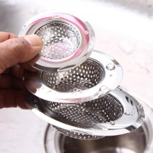 Metalen gootsteenfilter met gaas, afvoerzeef voor gootsteen, sifon, afvoer voor haar in bad, afvoer voor badkuip, afvoer voor diverse artikelen in