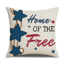 Cás Pillow Teicstíle Baile XIUH 4 Iúil 18X18 orlach Maisiúcháin Lá na Saoirse le 4 Tacar Pillow, Leaba Tolg Baile Dearaidh Tírghrách