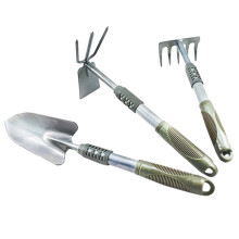 Promoție mare! Set de unelte de grădinărit JWDX, 3 piese, lopată mică, sapă și greblă pentru flori, plantare în ghiveci și tundere –