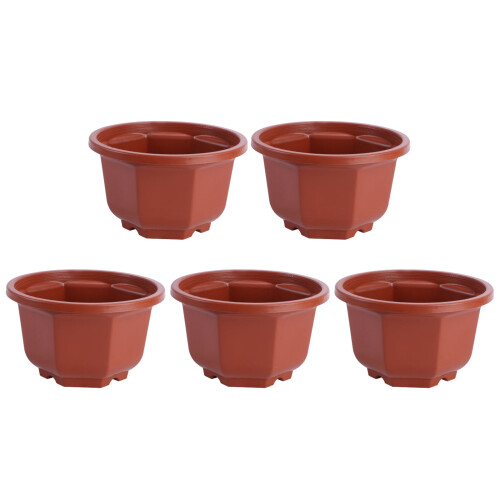 5 vasi da fiori in plastica da appendere per balconi e ringhiere