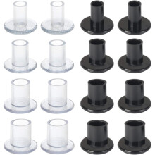 Paar Stiletto-Absatzschoner, Absatzschoner für Rasen, Hochzeiten, formelle Anlässe, 4 verschiedene Größen, schwarz und transparent.
