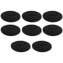 4 Paar 55 mm Ersatz-Ohrpolster für Headsets und Kopfhörer, schwarz