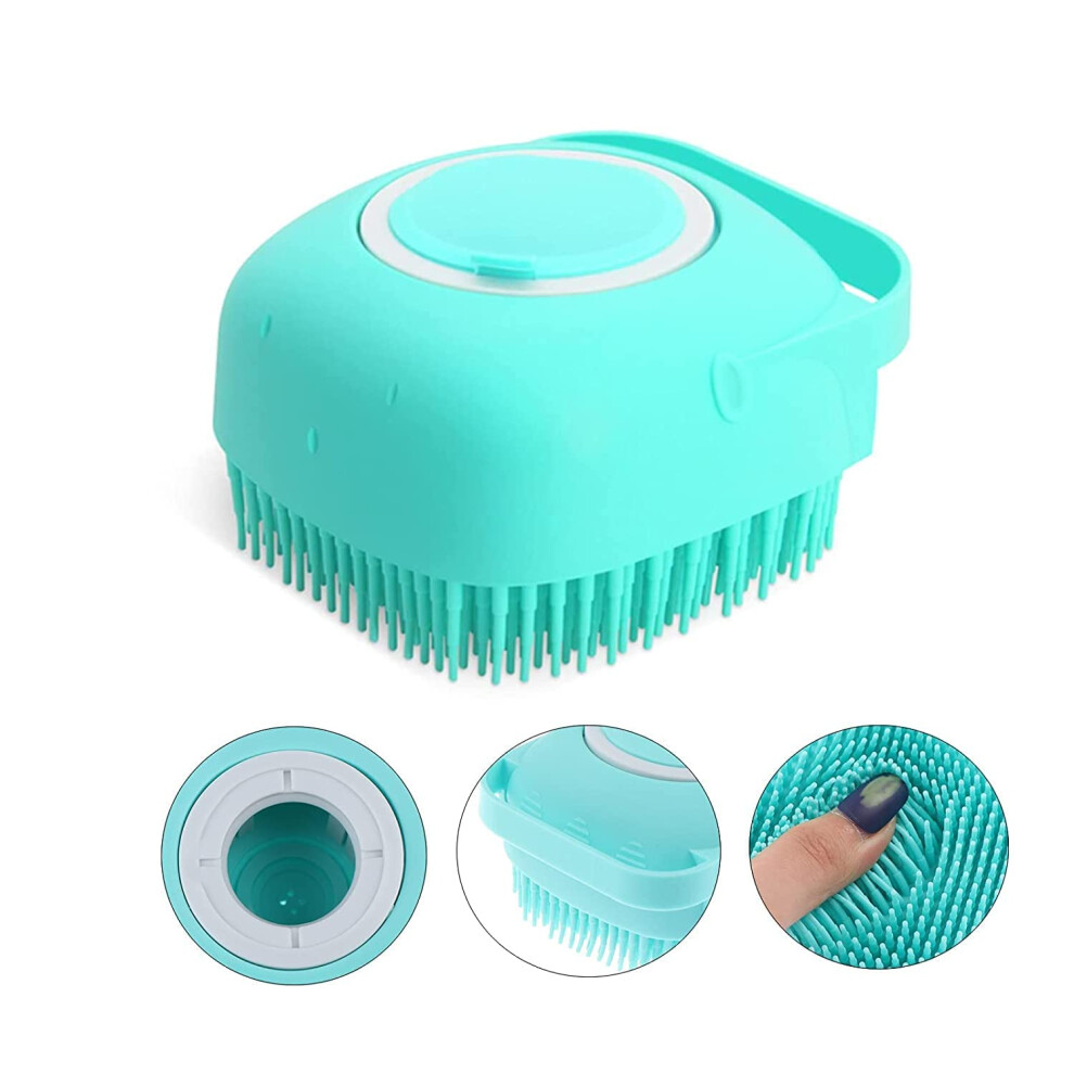 Silicone Body Scrubber with BuiltIn Soap Dispenser for Gentle Exfoliation and Sensitive Skin