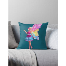 Clúdaigh Piliúir Barbie + Fairy Secret Cásanna Clúdach Cushion Cás Tolg 16x16 Orlach Dhá Thaobh