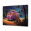 Αφίσα σε καμβά Two Figures από την Purple Bus at Sandy Beach, 16x24 ίντσες, σε στυλ κορνίζας, συμβατή 1