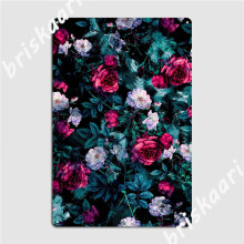 Rpe Floral Abstract III-affisch Metallplakett Biograf Garage Bar Grottdesign Plaketter Aluminiumskylt Affisch Storlek: 16x12 tum