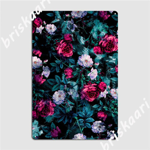 Αφίσα Rpe Floral Abstract Iii Μεταλλική Πλακέτα Κινηματογράφου, Γκαράζ, Μπαρ, Σπηλιά,