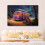 Αφίσα σε καμβά Two Figures από την Purple Bus at Sandy Beach, 16x24 ίντσες, σε στυλ κορνίζας, συμβατή 8