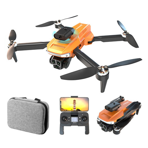 IUYT6 Drone χωρίς ψήκτρες με 3 κάμερες, αντοχή στον άνεμο FPV, λειτουργία χωρίς κεφαλή,