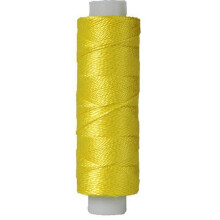 Hilo de algodón perlado Threadart, carretes de 75 yardas, tamaño 8, compatible con bordado y ganchillo, color 307 LEMON - 40 colores