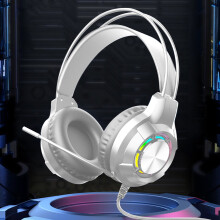 Gamingheadset met microfoon, compatibel met de meeste laptops, over-ear, RGB-verlichting, ruisonderdrukkende microfoon, 7.1 surround sound